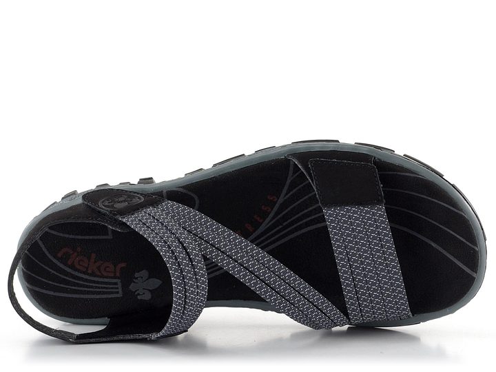 Rieker dámské sportovní sandály černé 68871-00