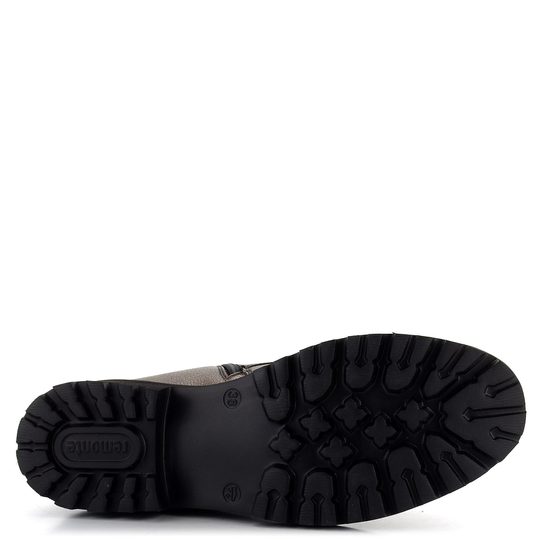 Remonte šněrovací kotník se zipem stříbrný D8671-91