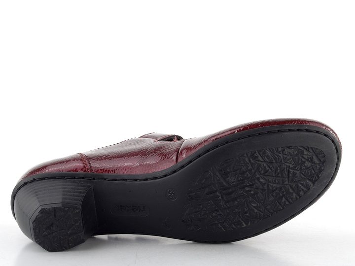 Rieker lodičky s priehlavkovým pásikom červené 41756-33