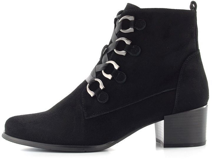 Regarde šněrovací kotník na podpatku Jolene-30 black