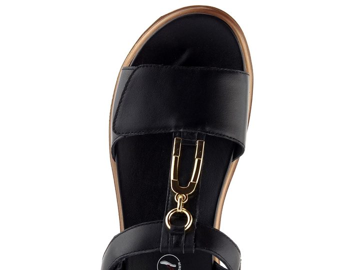 Ara sandály na platformě s klínkem Bilbao černé 12-33515-01