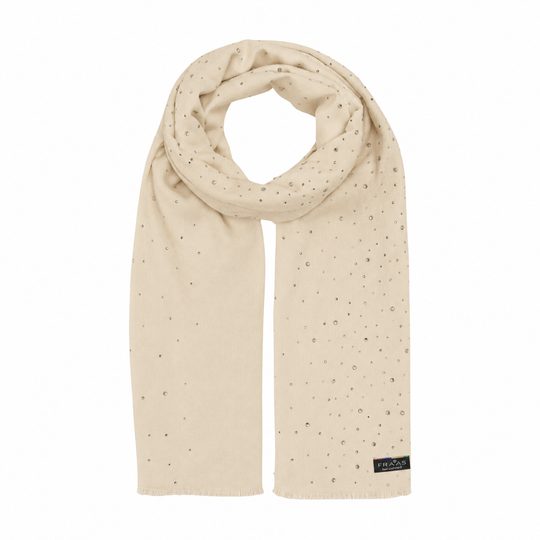 Fraas elegantní kašminkový šál s kamínky champaign powder 623546-026