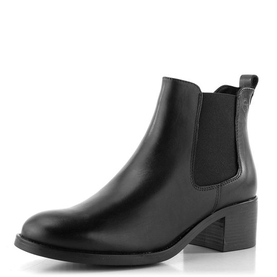 Tamaris kožený chelsea kotník black 1-25026-41