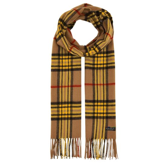 Fraas kašminkový šál s károvaným vzorem ginger root 625391-184