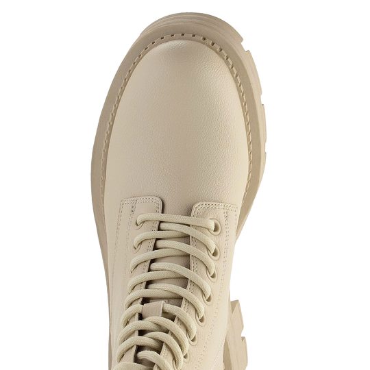 Tamaris šněrovací kotník na hrubé podešvi Beige 1-25286-41