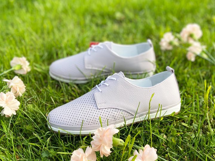 Looke polobotky s perforovanou špičkou Carolina light purple L0590_65