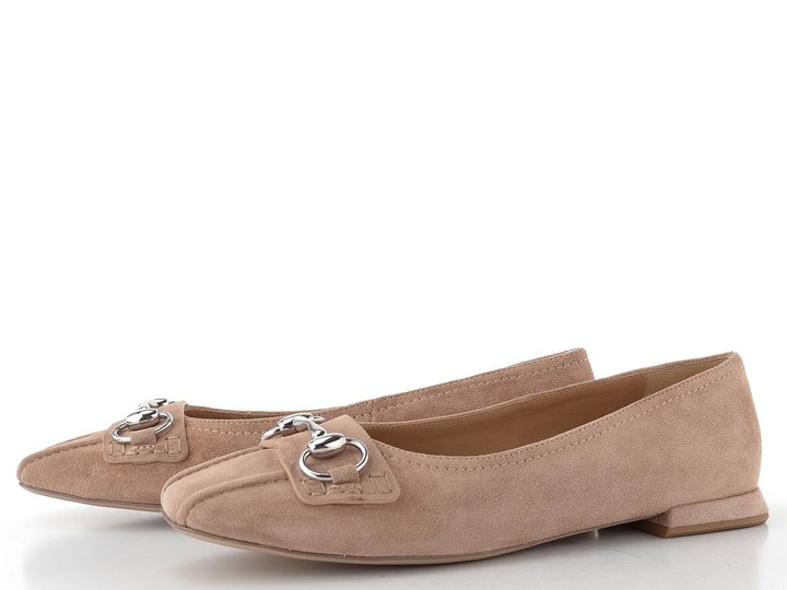 Högl semišové baleríny sand 1-100922-1300