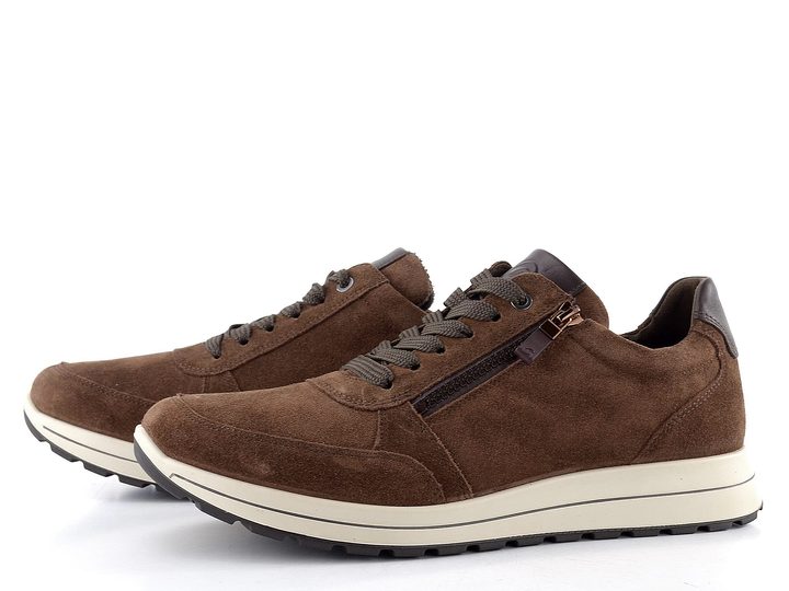 Ara širší pánské tenisky kožené Matteo Mocca/Amarone 11-24501-24