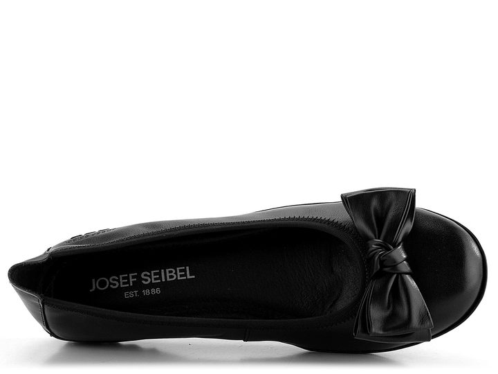 Josef Seibel černé baleríny s mašličkou 70603133