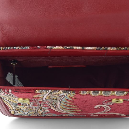 Bulaggi malá crossbody kabelka červená se vzorem BU30-261350