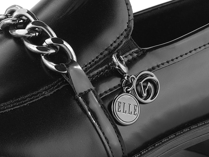 Remonte černé polobotky na podpatku D0F03-01