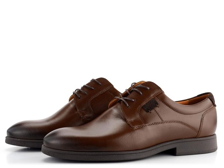Barton pánské klasické hnědé polobotky M24142