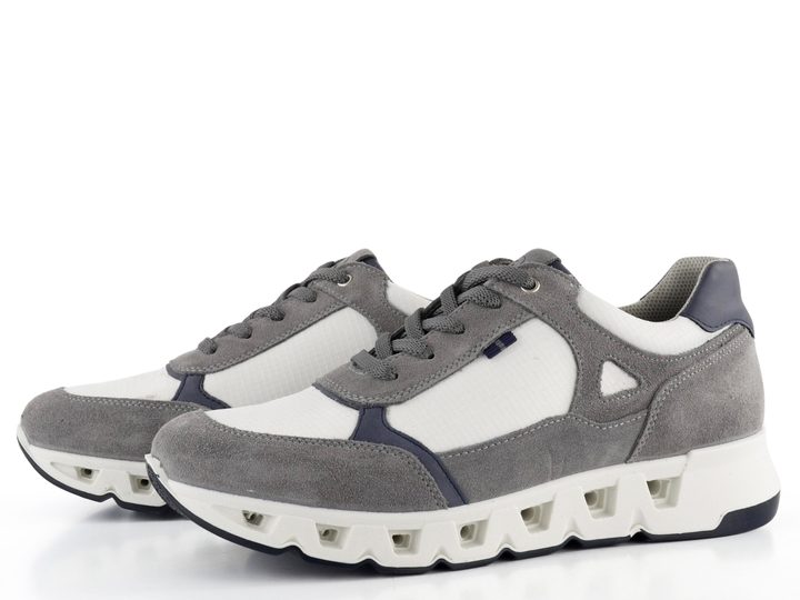 Ara širší pánské tenisky Molveno Grey/Offwhite/Blue 11-30101-22