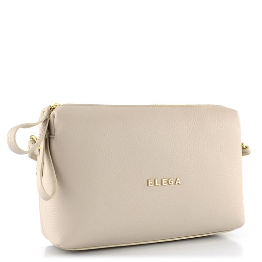 Elega crossbody malá béžová smotanová 69287