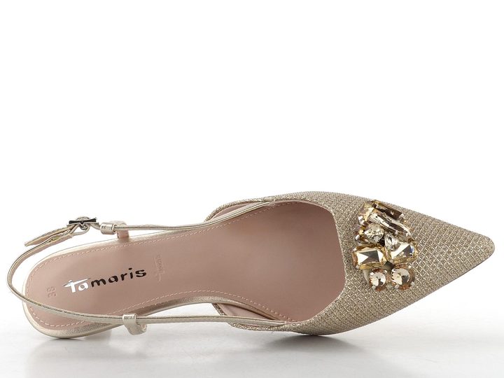 Tamaris lodičky s volnou patou pearl glam 1-29512-46