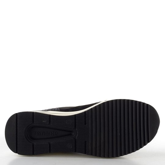 Remonte nazúvacia členková obuv čierna/strieborná D0T78-03