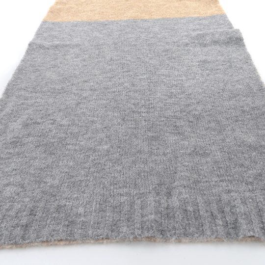 Fraas lehká pletená šála s vlnou šedo-béžová 647018-180