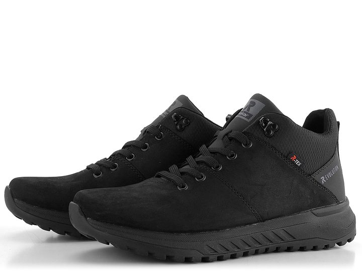 Rieker Revolution pánska členková obuv s membránou čierna U0163-00