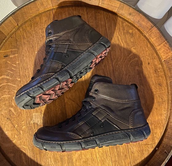 Kacper pánska vyteplená členková obuv tmavo hnedá 3-1249