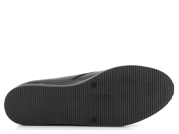 Looke hladké polobotky Leona dark black  L0687_24