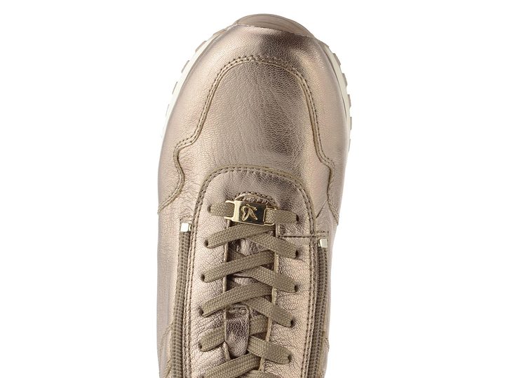 Caprice kotníkové tenisky s membránou taupe metallic 9-26201-43