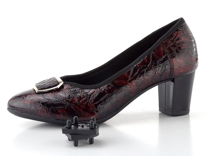 Barton lodičky lakované červeno-černé 10.26