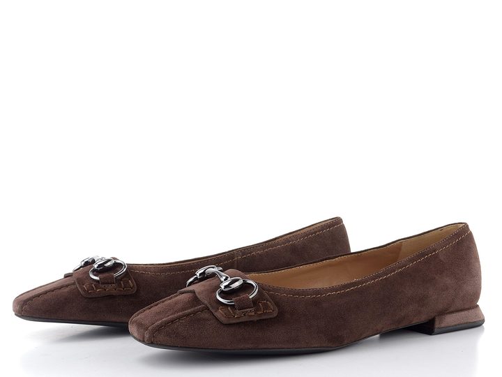 Högl semišové baleríny chocplum 0-100922-2100