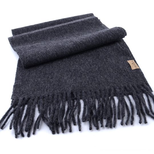 Fraas vlněný šál s kašmírem šedý 627019-980