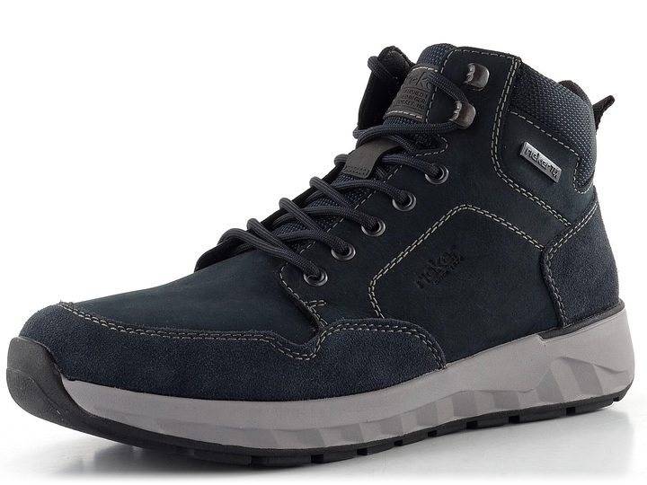 Rieker pánský kotník s membránou modro-černý 11530-14