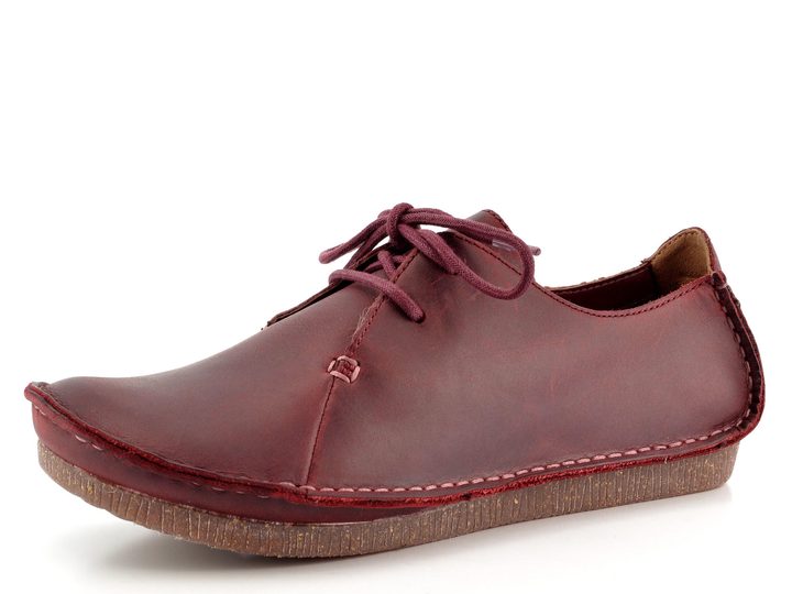 Clarks polobotky vínové Janey Mae