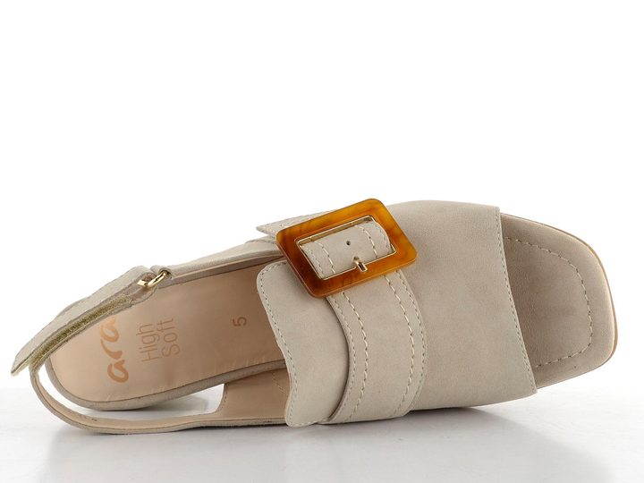 Ara dámske širšie sandále na podpätku Brighton Sand 12-20508-08