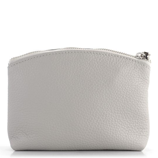 Elega kožená etue šedá/striebro 68811