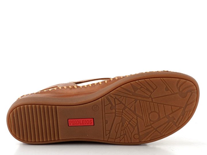 Pikolinos sandály s proplétanými  pásky Cadaques brandy W8K-1839