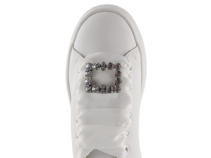 Geox poltopánky na platforme Spherica EC4.1 White/Silver D35TCA085Y2C0007