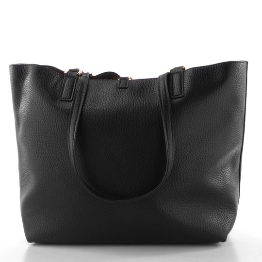 U.S. POLO ASSN. střední oboustranná shopper kabelka s etují černá BIURR9377WVPTC8