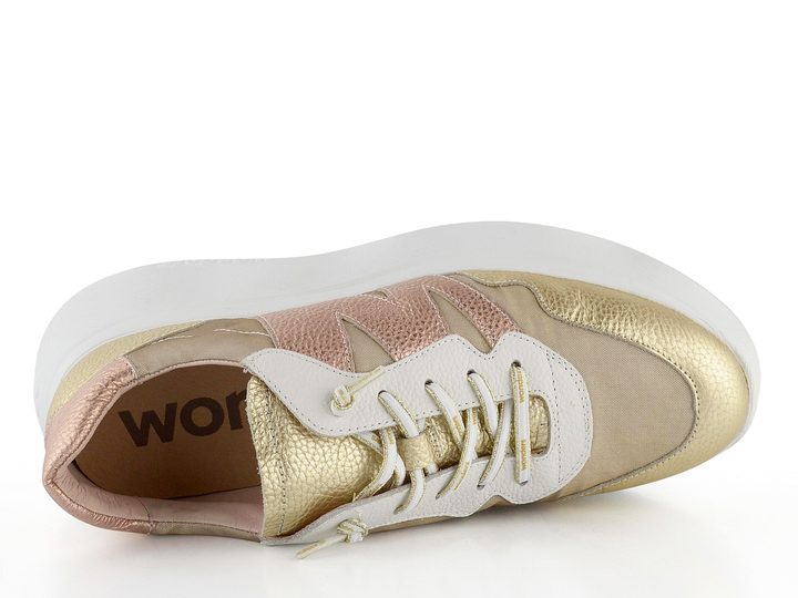 Wonders dámské tenisky na platformě Platino/Rame A-3622