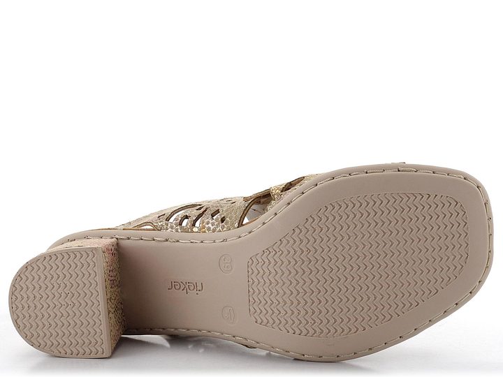 Rieker římské hadinkové sandály na podpatku 64780-90