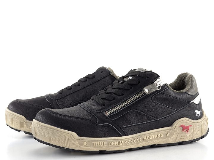 Mustang sportovnější polobotky černé 1290-307-009