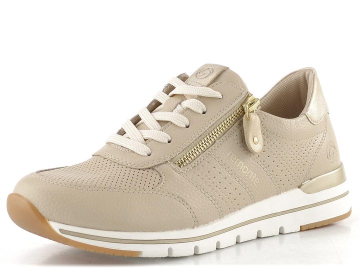 Remonte béžové tenisky se zipem R6705-61
