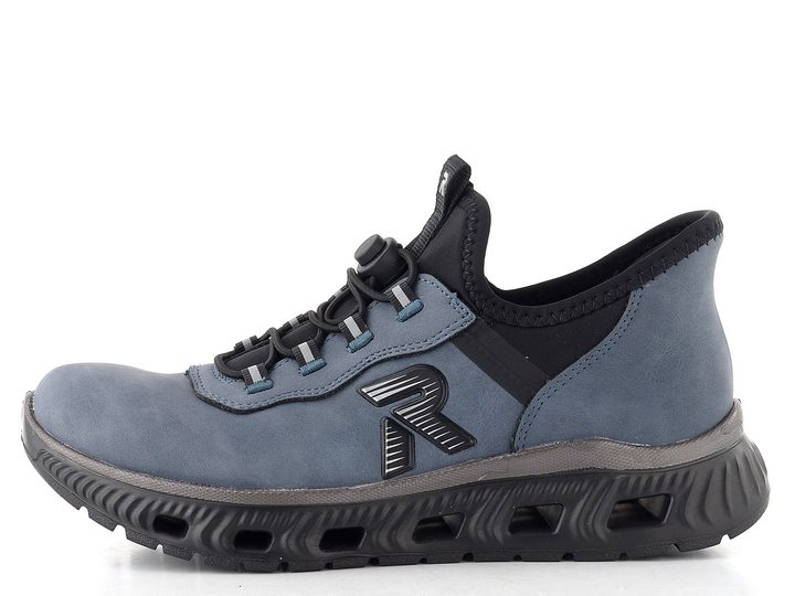 Rieker Sport nazúvacie poltopánky modro-čierne M6065-12