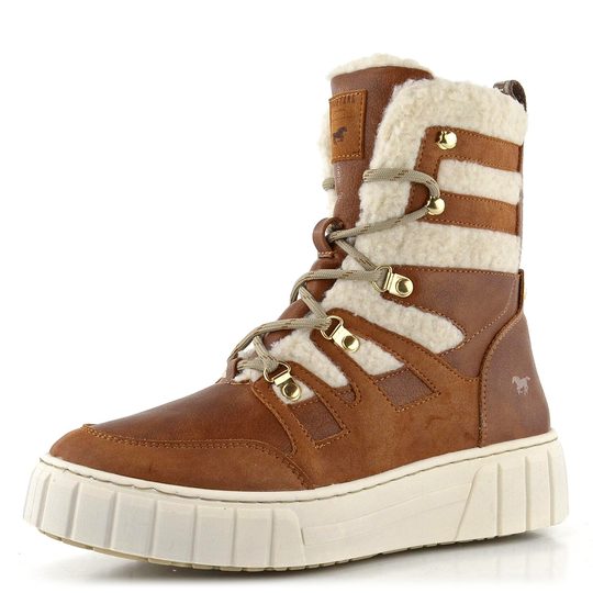 Mustang vysoký sneakers kotník Cognac 1446-603-307