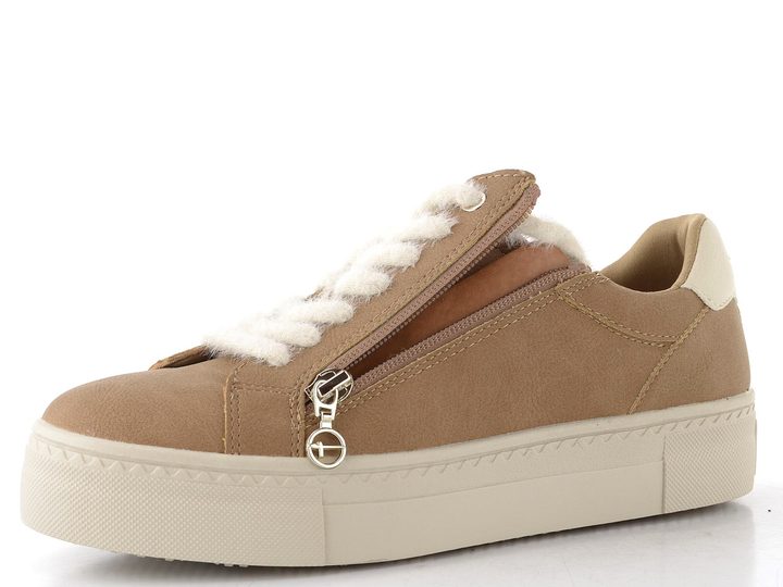 Tamaris tenisky na platformě camel 1-23313-41