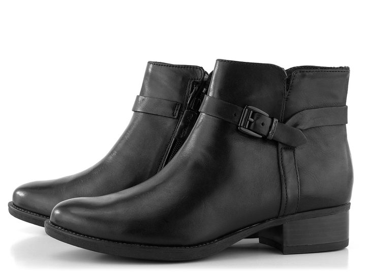 Tamaris černý kotník Black Plain 1-25323-29