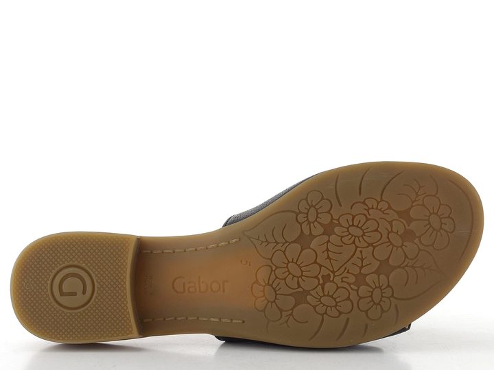 Gabor luxusní nízké pantofle se sponou schwarz 82.791.57