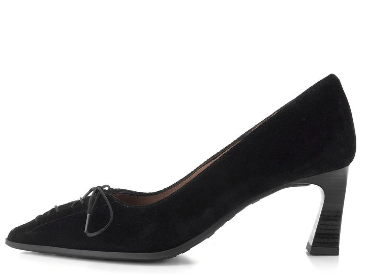 Hispanitas semišové lodičky s mašličkou Paris black HI264951