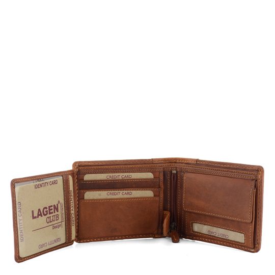 Lagen peněženka štepovaná cognac 511461