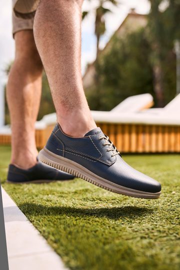 Rieker pánske šnurovacie poltopánky tmavo modré 10402-14