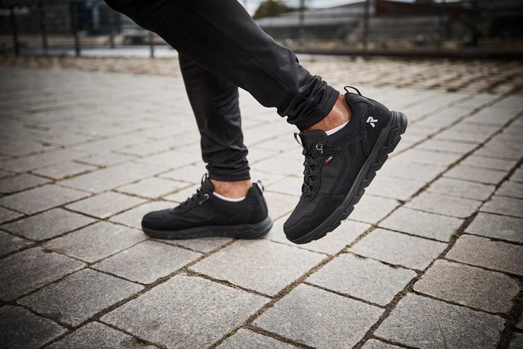 Rieker Sport pánske čierne tenisky s membránou 09105-00