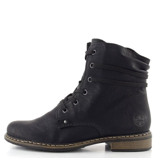 Rieker šněrovací kotník černý 71229-02