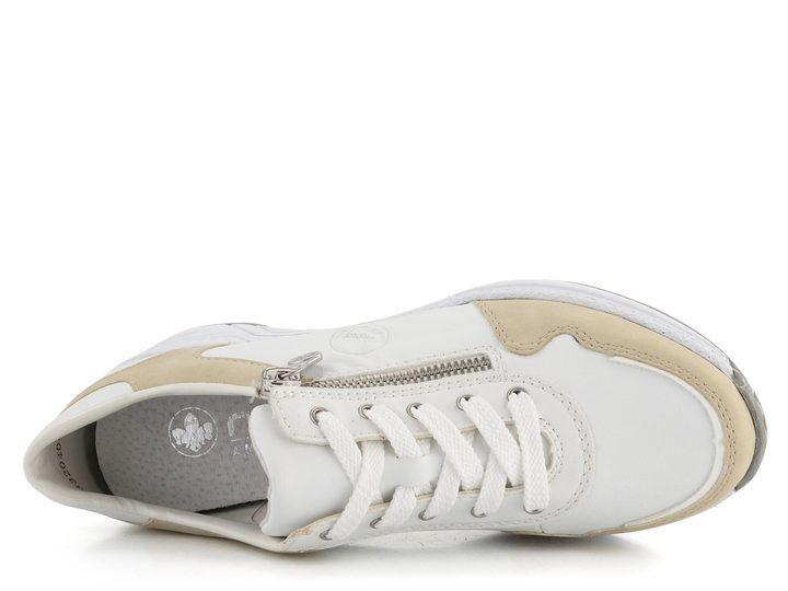 Rieker tenisky na kline biele/béžové N4324-80